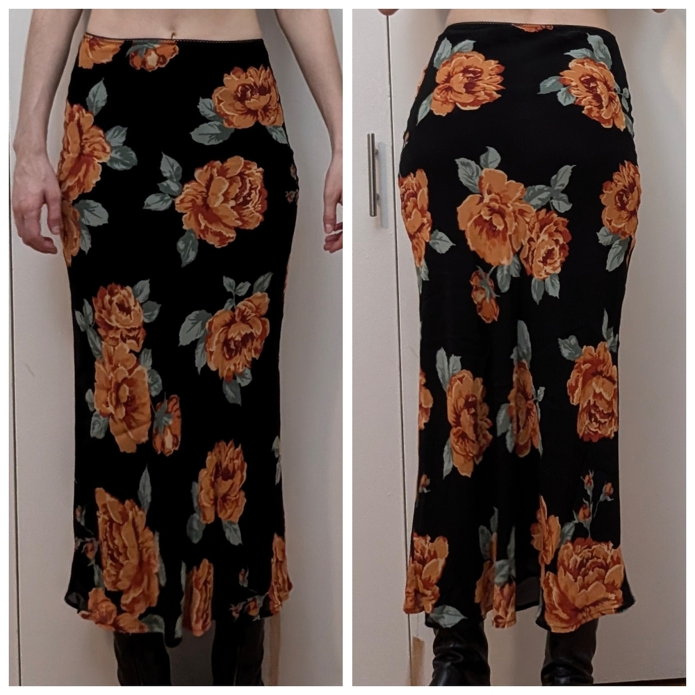 Reformation floral midi/maxi skirt - size 0